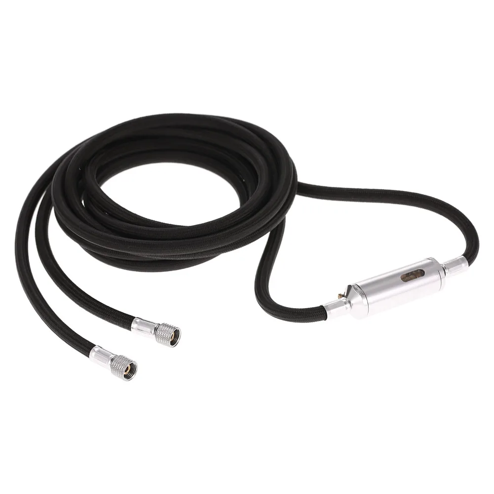 Профессиональный 10ft USB кабель с нейлоновой оплеткой шланг Аэрограф встроенный воздушный фильтр воды ловушка& Стандартный BSP 1/" 3 м(10 футов) Размеры установки заканчивается