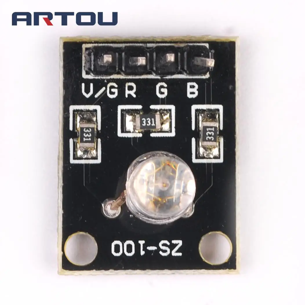 2 шт. 4-контактный трехцветный s 3-цветный RGB светодиодный сенсорный модуль |