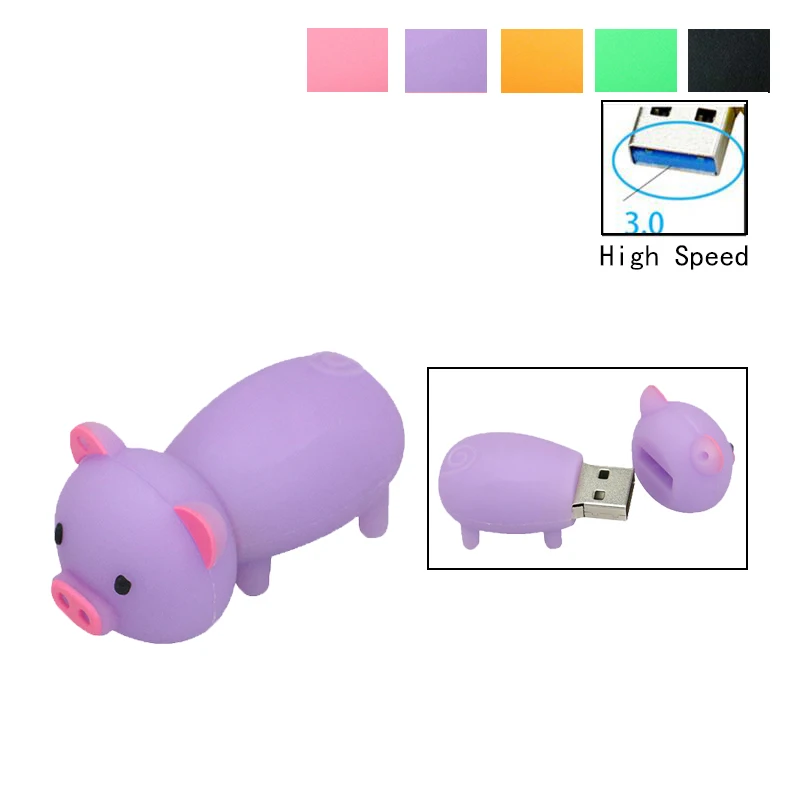 Высокая скорость! Милый мультяшный usb флеш-накопитель с поросенком флешка 4 ГБ 8 16