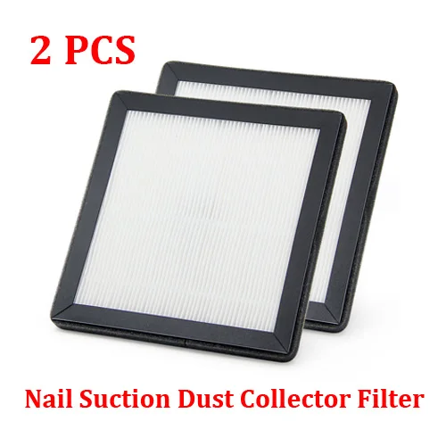 2pcs Filter LKE 30000 об/мин, 2 в 1, профессиональный пылесос для удаления пыли с ногтей, дрель для маникюра, пилочка для педикюра, аппарат для дизайна ногтей - Цвет: 2pcs Filter