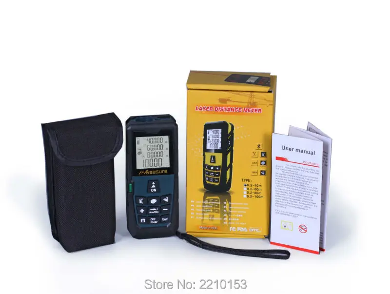 Лазерный дальномер Darkblue с областью измерения/объемом 131ft (40 m)/196ft (60 m)/262ft (80 m)/328ft (100