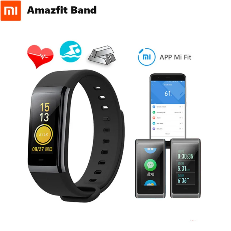 Xiaomi Huami английская версия Amazfit Cor Midong Band 5ATM водонепроницаемый с Android/iOS 4G gps Bluetooth спортивный умный Браслет