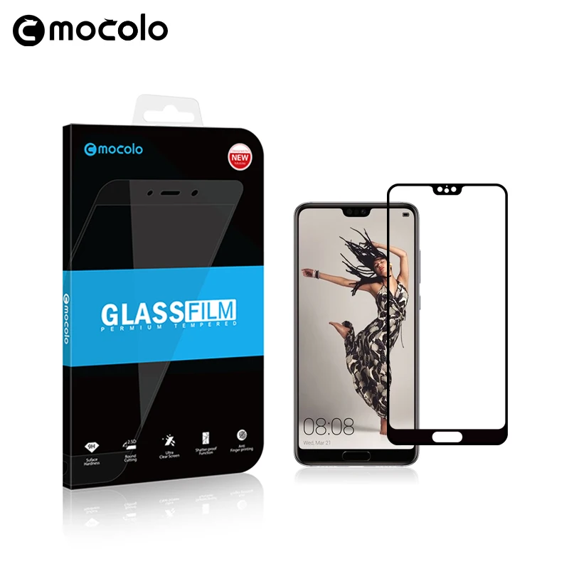 Mocolo 2.5D 0 33 мм Полное покрытие экрана 9H жесткая защита закаленное стекло для Huawei P20