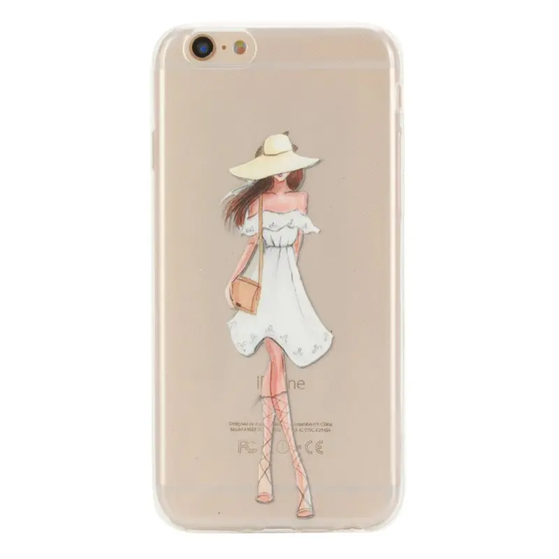 For iPhone 6 6S Cases Cover Silicon Ultra Thin TPU Back Gel Bag Apple iPhone6 S Tiger Cat Dolphin Panda Mobile Coque Etui |