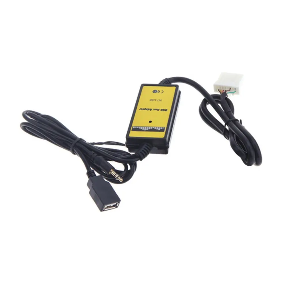 12-24 в автомобиль стиль 3,5 мм USB авто Aux в адаптер MP3 плеер кабель радио интерфейс кабель подходит для Mazda 3/CX7/323/MX5 CX-7