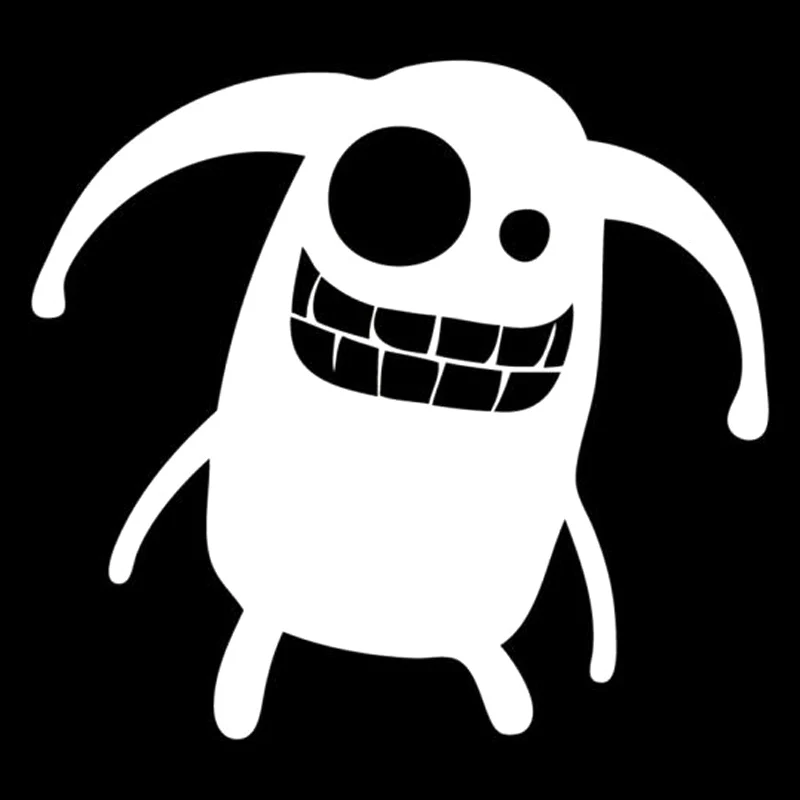

[WZH154]Boggle Eyed Monster Fashion Car Styling Car Sticker Vinyl Black/Silver Motorcycle sticker