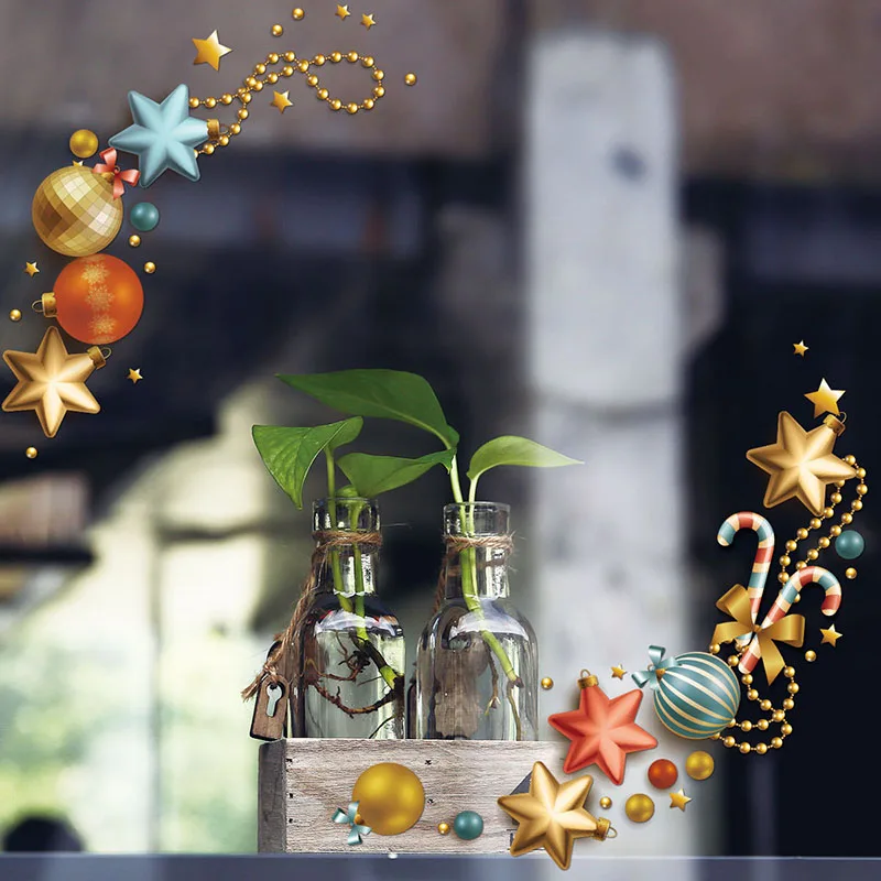 Мультфильм DIY наклейки на унитаз холодильник Настенная Наклейка Рождество Kicthen