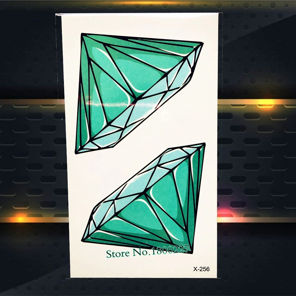 1 шт. золотая металлическая Временная тату-наклейка для девочек PAQ-1024 макияжа