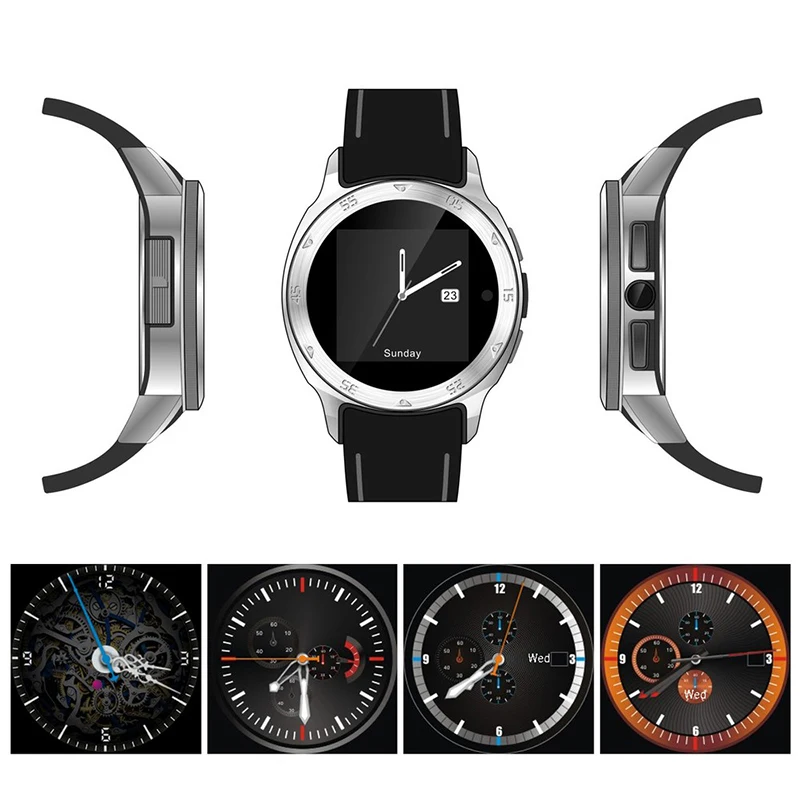 2 color new S7 Smart Watch Clock Support Sim Card Bluetooth Wifi GPS Compass pedometer QQ wexin Facebook Twitter Skype download |