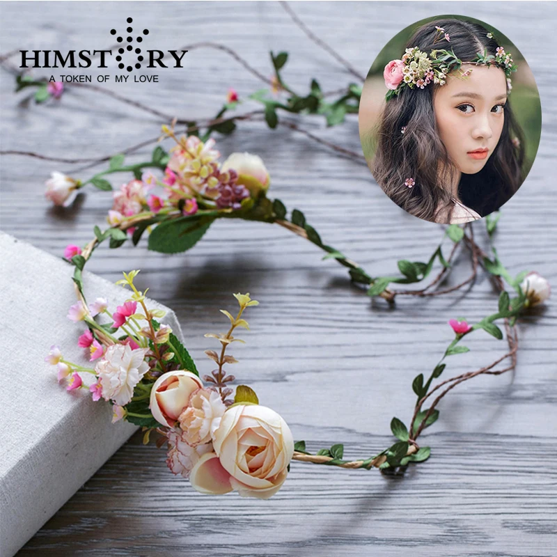 Венок для волос в богемном стиле с изображением ангела цветов и лозы | Украшения