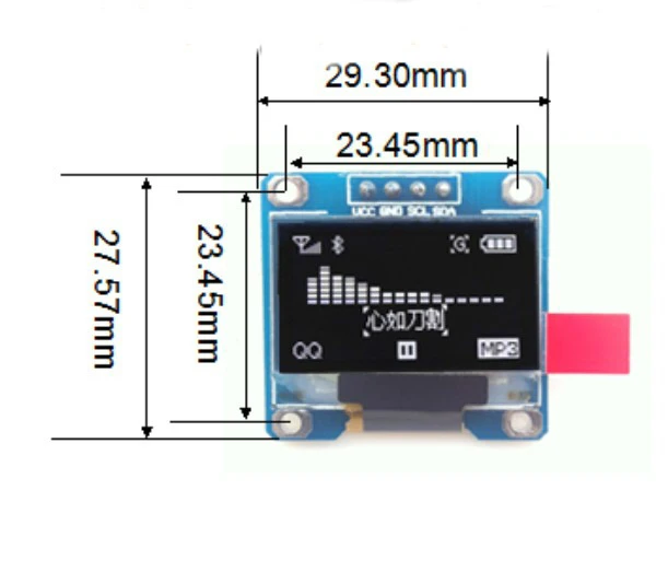 0 96 дюймовый oled дисплей модуль 128*64 Oled ЖК i2c iic Серийный 128x64 для варианта цвета