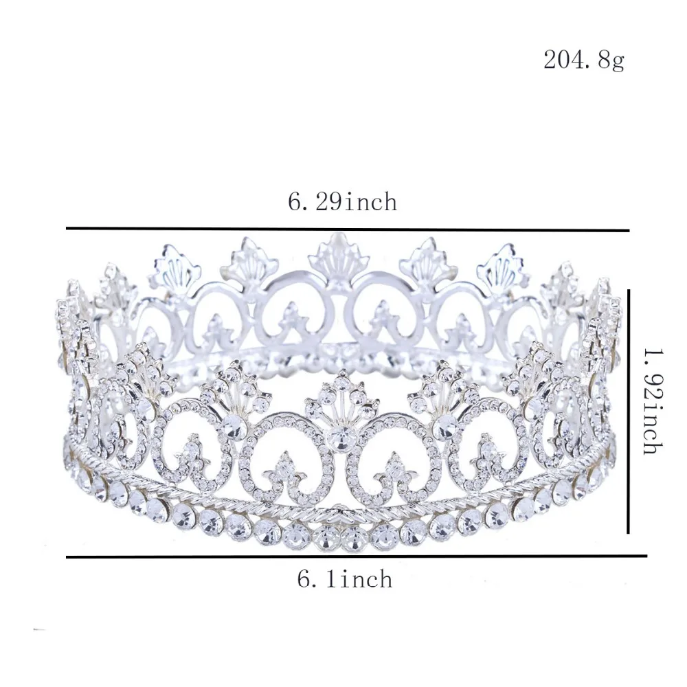 Корона головная повязка прозрачный кристалл павлин короны невесты стразы тиара