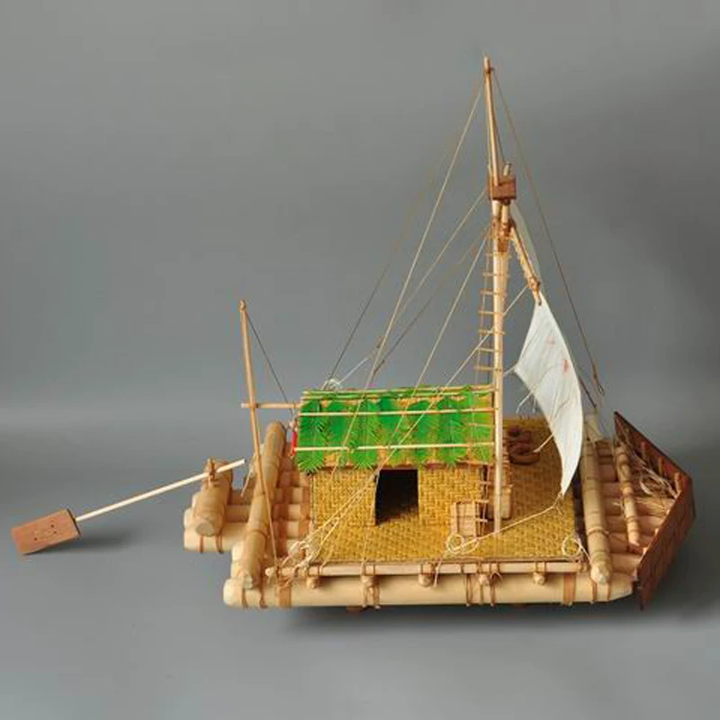 Деревянные комплекты моделей лодок KON Tiki модель корабля деревянный набор 1/16