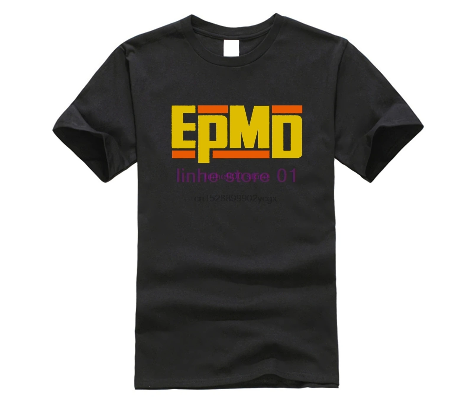 Футболка с логотипом EPMD Классическая футболка для старшей школы в стиле хип хоп