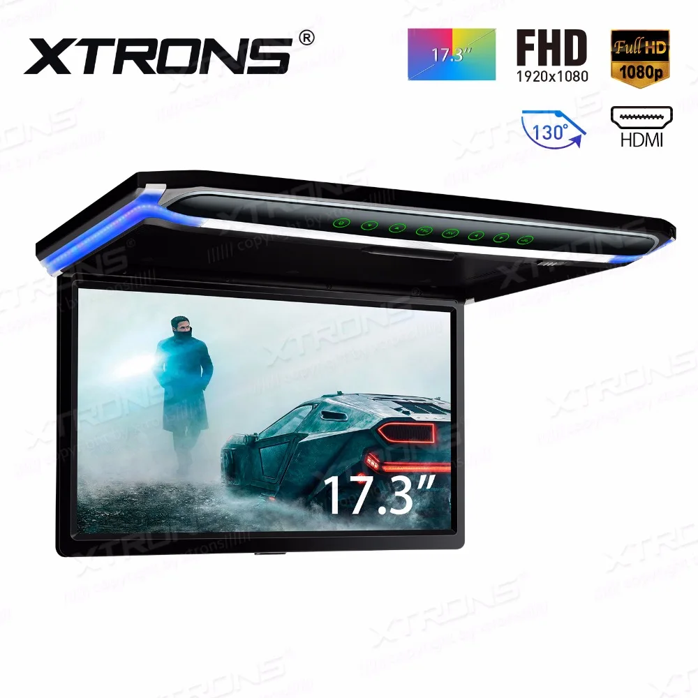 XTRONS 17 3 &quotмонитор 1080P видео HD цифровой TFT экран широкий ультратонкий монтируемый