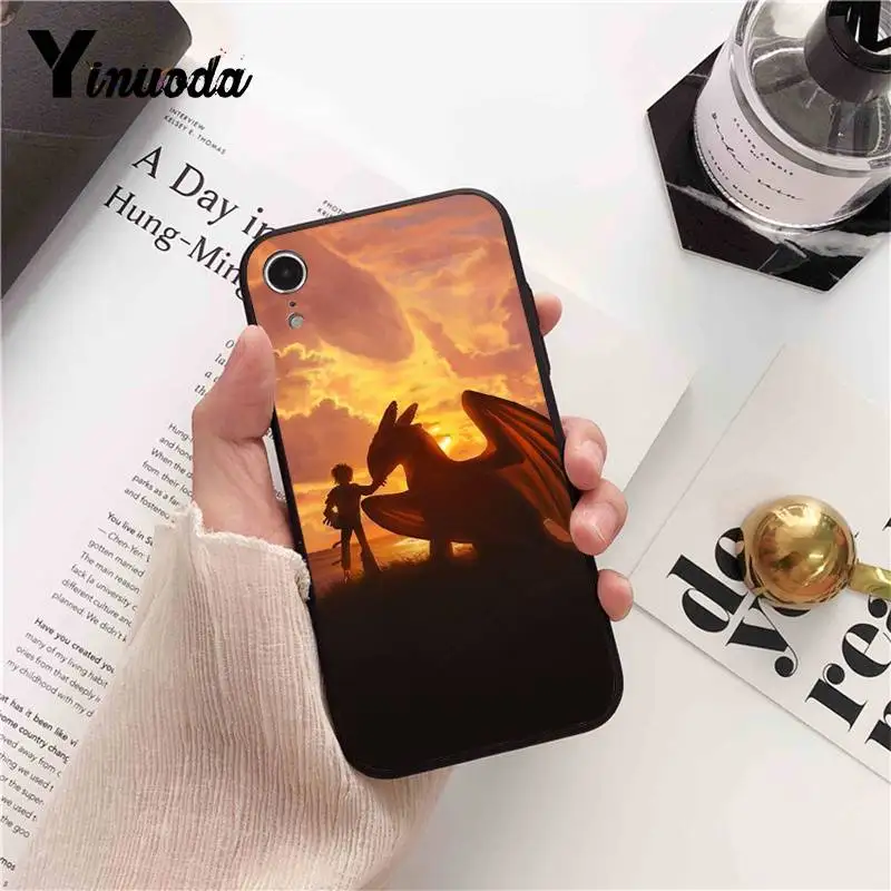 Yinuoda Беззубик Как приручить дракона милый чехол для телефона iPhone X XS MAX 6 6S 7 7plus 8 8Plus