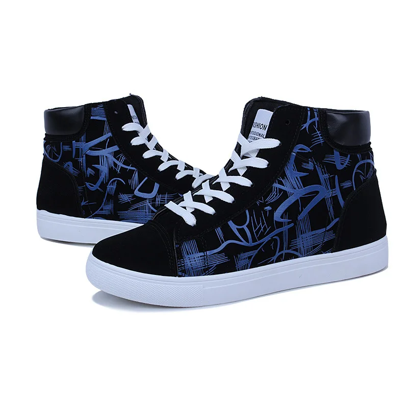 Men's Fashion Casual Shoes High-top Sneakers 2019 Spring New High Quality Non-slip Zapatillas | Обувь