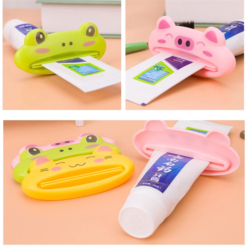 TTLIFE 2 шт. мультфильм животных зубная паста трубка простая соковыжималка отжим