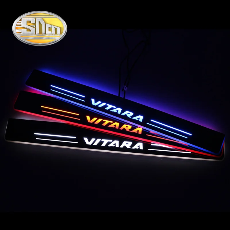 SNCN Автомобильный светодиодный дверной порог для Suzuki Vitara 2015 2016 2017 2018 ультра тонкий