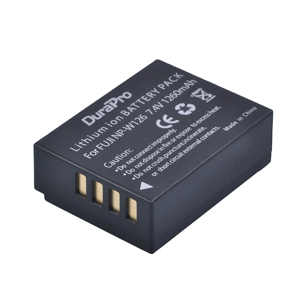 DuraPro 2 шт. NP W126 литий ионная батарея + USB одно зарядное устройство для Fuji HS50 HS35 HS33
