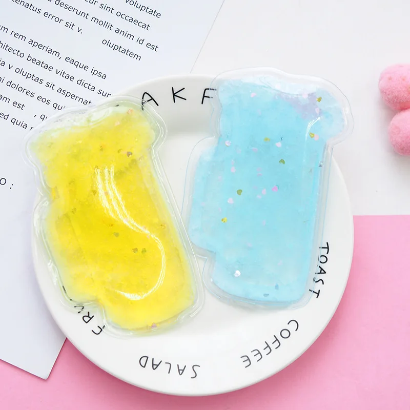 PACGOTH кавайный мультяшный медведь Пиво Мини Портативный ПВХ ледяной пакет