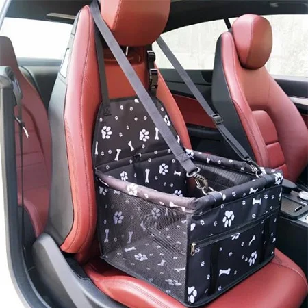 Black Printed Дышащий рюкзак для переноски животных автокресло сумка безопасный автомобиль Travel Carry дом для домашние питомцы; собаки; кошки сумка для щенков корзина для отдыха на открытом воздухе для домашних животных PDTM018 - Цвет: Black Printed