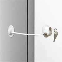 1pc stainless steel child safety refrigerator door lock security window lock cabinet lock fridge freezer lock