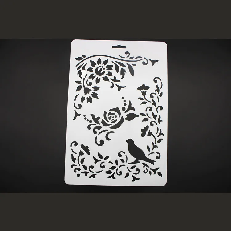 Цветок Птица помадка торт трафарет кекс Свадебные украшения шаблон формы