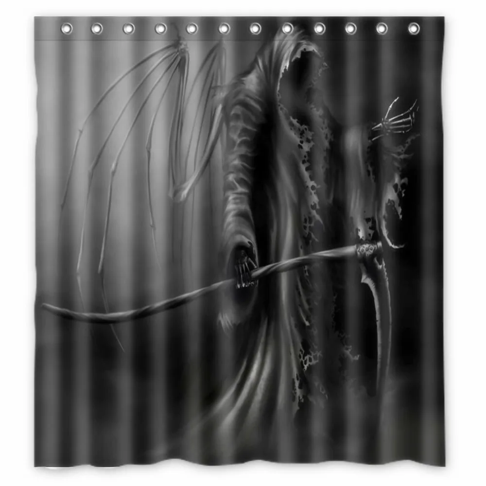 66x72 Grim Reaper фоны занавеска для душа 72x72 дюймов Dragon Ball Z Bleach Fairy Tail Наруто вместе