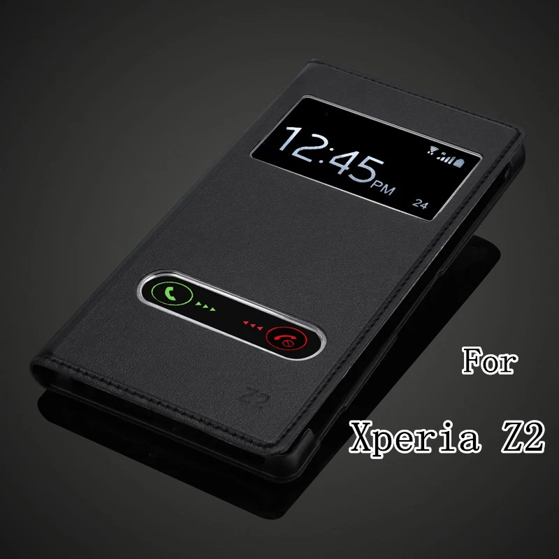 Для Sony Xperia Z2 L50W D6503 d6502 тонкий Вид из окна основа люксовый чехол искусственной кожи