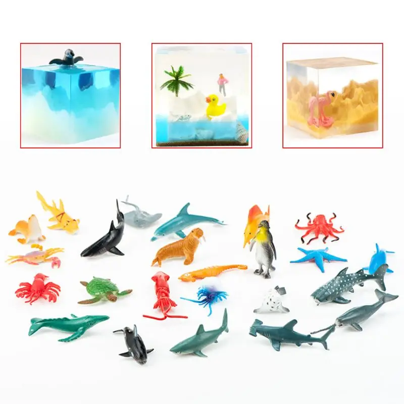 24 шт./компл. эпоксидная форма наполнитель Материал Моделирование глубоководные