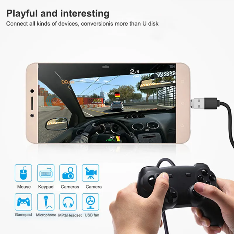 2018 1 usb sd адаптер Mini USB 2 0 micro OTG конвертер мобильного телефона к нам Android