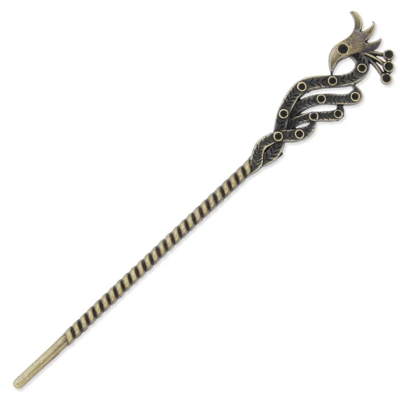 

10pc Fashion Antiqued Bronze Hair Sticks Jewelry, Metal Hair Pin Stick Jewelry Accessories-C3897