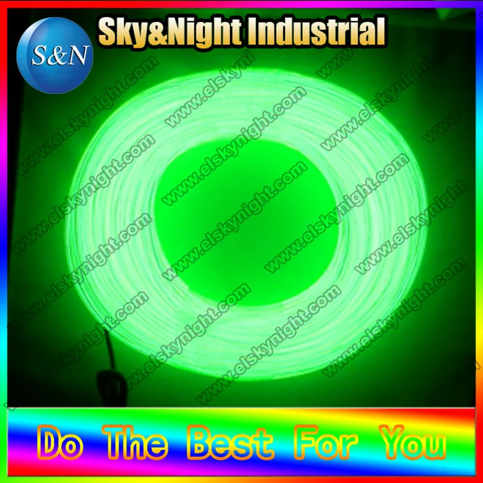 

Free Shipping Hight brightness 3.2mm-100m Lemon Flexible Neon Light Glow EL Wire Rope Tube without inverter