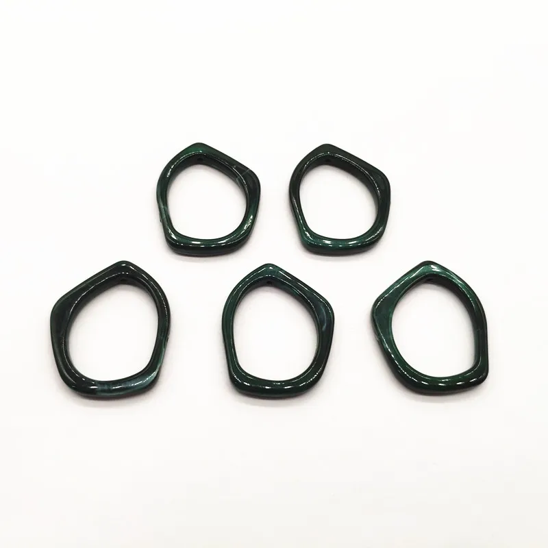 dark green Новое поступление! 36x30 мм 260 шт Акриловый Мраморный эффект геометрической формы для серег/детали для серег/Аксессуары для ювелирных изделий - Цвет: dark green