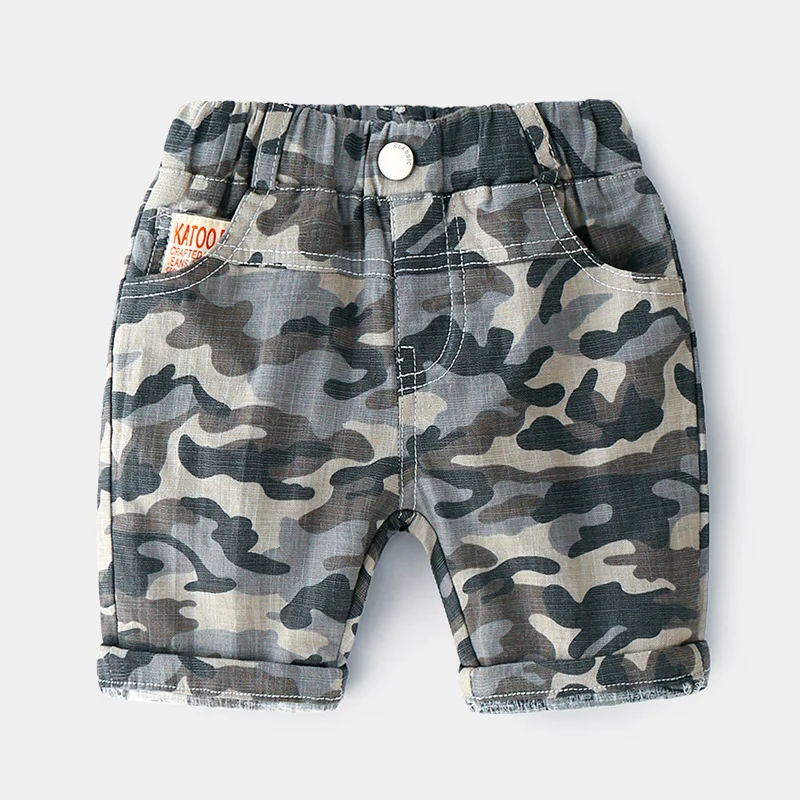 Летние камуфляжные шорты для мальчиков детские штаны повседневные брюки пляжные