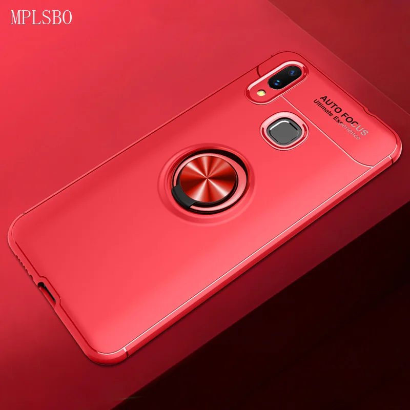 Модный чехол MPLSBO с магнитным кольцом для Huawei Nova 3E 3 3i мягкий силиконовый из ТПУ 2 2S