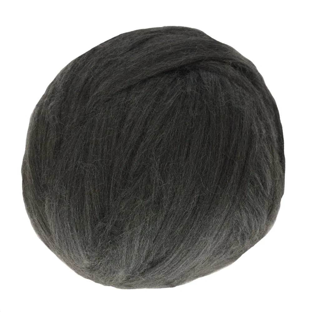 Dark Grey Новинка, супер крупная пряжа, ручная вязка, пряжа, одеяло, громоздкий ровинг, шерсть мериноса, альтернативная пряжа, Рождественский подарок 500 г - Цвет: Dark Grey