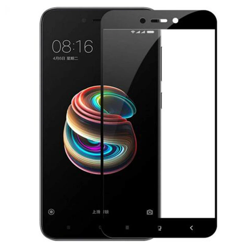 Защитное стекло на весь экран для Xiaomi Redmi 5A защита экрана закаленное 5 A стеклянная