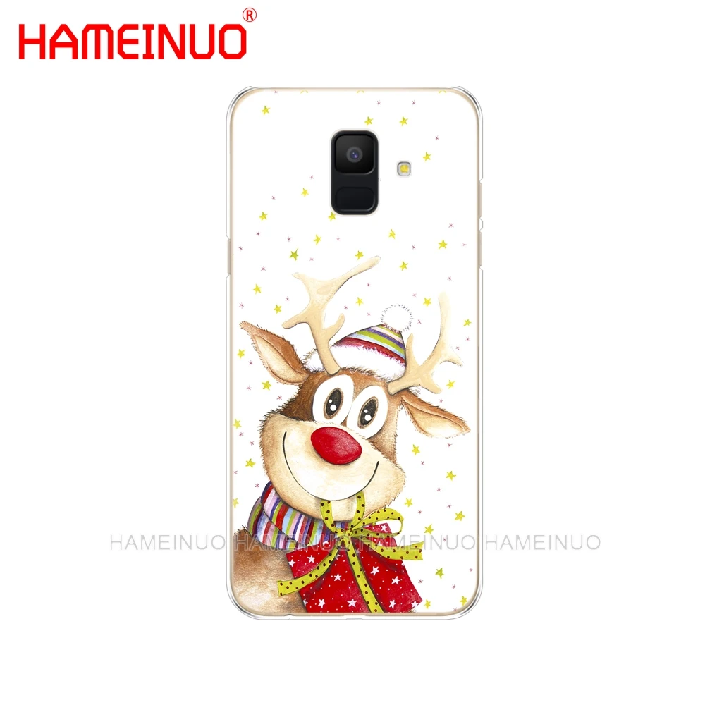 HAMEINUO Merry Christmas Санта Клаус Олень год чехол для телефона samsung Galaxy J4 J6 J8 A9 A7 A6 A8 PLUS j7 duo