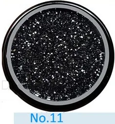 11 black-1440pcs 1440 шт 0,8-1,0 мм кристалл AB Chaton микро дизайн ногтей хрустальные стразы маникюрные украшения крошечные бусины Стразы 1 упаковка - Цвет: 11 black-1440pcs