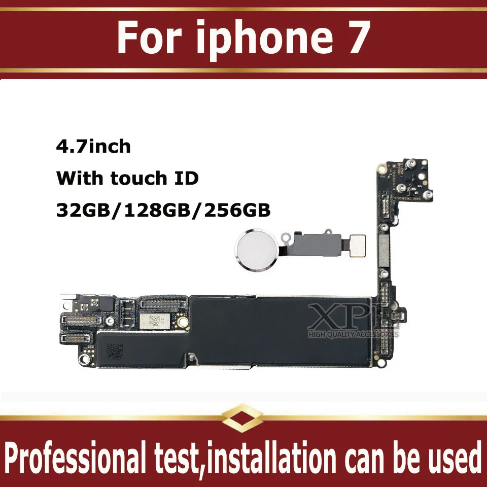 32 Гб 128 ГБ 256 для iPhone 7 4 дюймов материнская плата разблокировка с полным чипом Touch ID