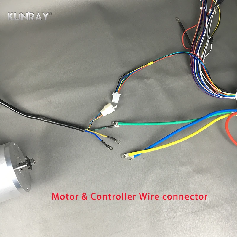 KUNRAY BLDC 72 в 3000 Вт бесщеточный двигатель комплект с 24 Mosfet 50A контроллер для электрического скутера E велосипед E-Car двигатель части мотоцикла