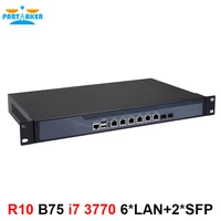 partaker r10 core i7 3770 pfsense hardware firewall 1u rack network server with 6intel 1000m lan 2 sfp