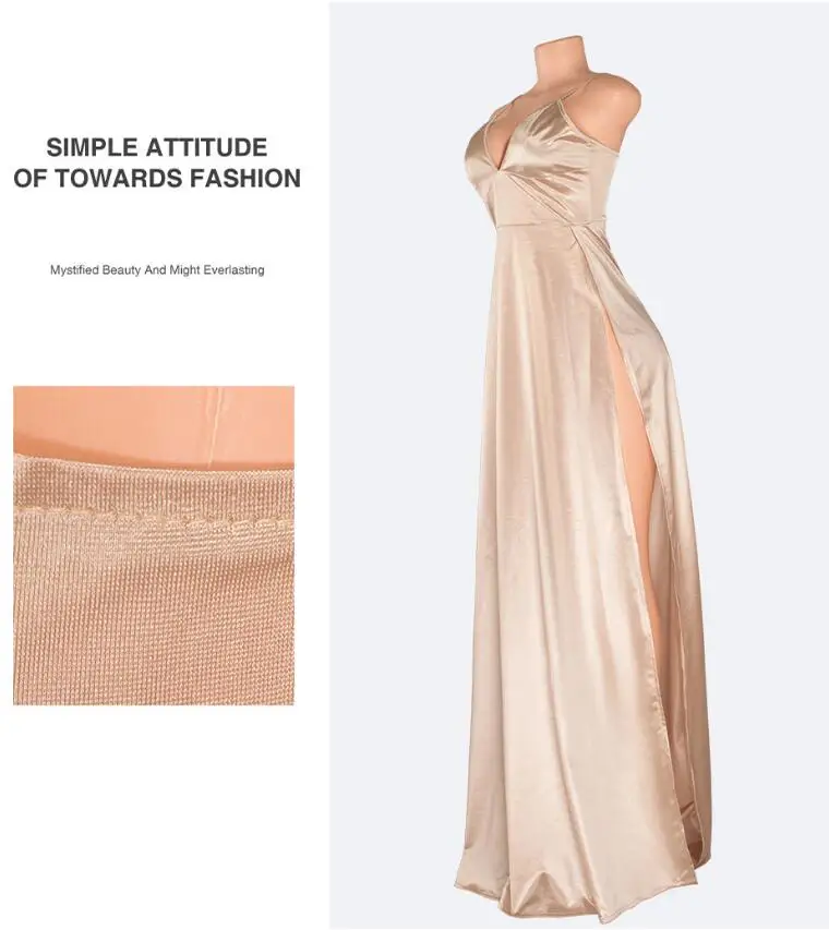 Сатиновые длинные платья, летние Клубные вечеринки, Vestidos, разделение, Элегантное макси платье, тонкий ремень, спагетти, халат, сексуальная пляжная одежда