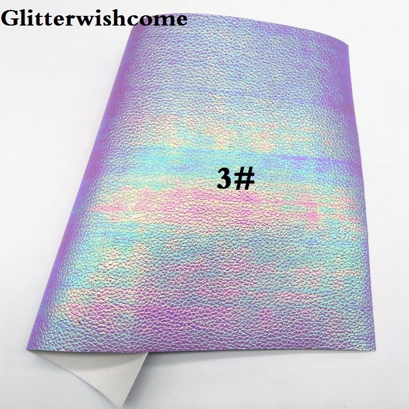 Glitterwishcome 21X29 см A4 размер винил для бантов металлическим тиснением Кожа личи Fabirc искусственная кожа листы для бантов, GM107A