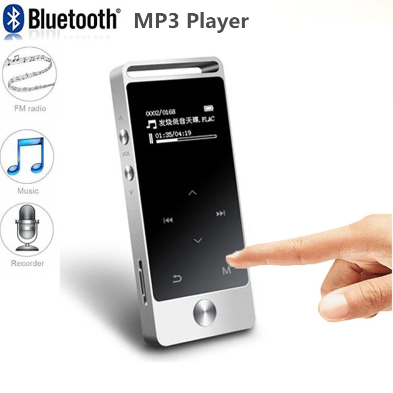 Лидер продаж! Портативный мини MP3-плеер 8 Гб Сенсорный экран Hi-Fi музыкальный mp3-плеер без потерь с fm-радио Поддержка TF карты карманы запись