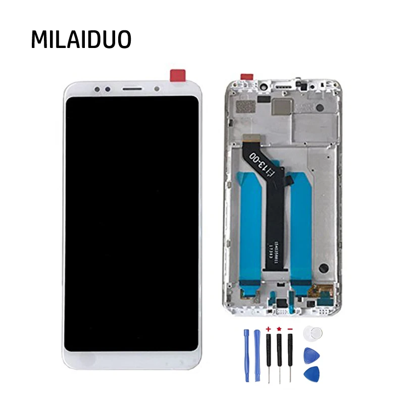 ЖК дисплей для Xiaomi Redmi 5 Plus сенсорный экран дигитайзер сборка Замена Черный Белый