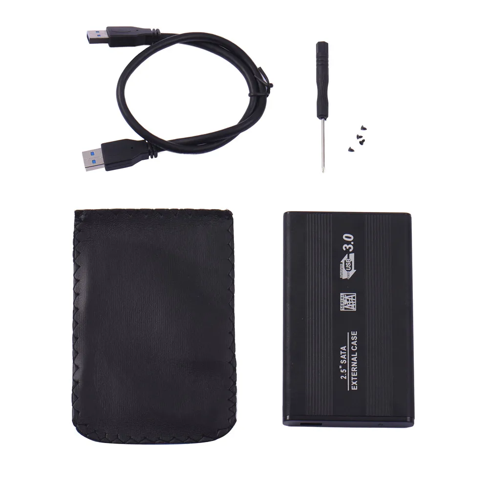 2,5 дюймов USB 3,0 внешний SATA HDD жесткий диск чехол коробка ПК настольный корпус коробка Высокая скорость 5 ГБ/сек. и 10 Гбит/с