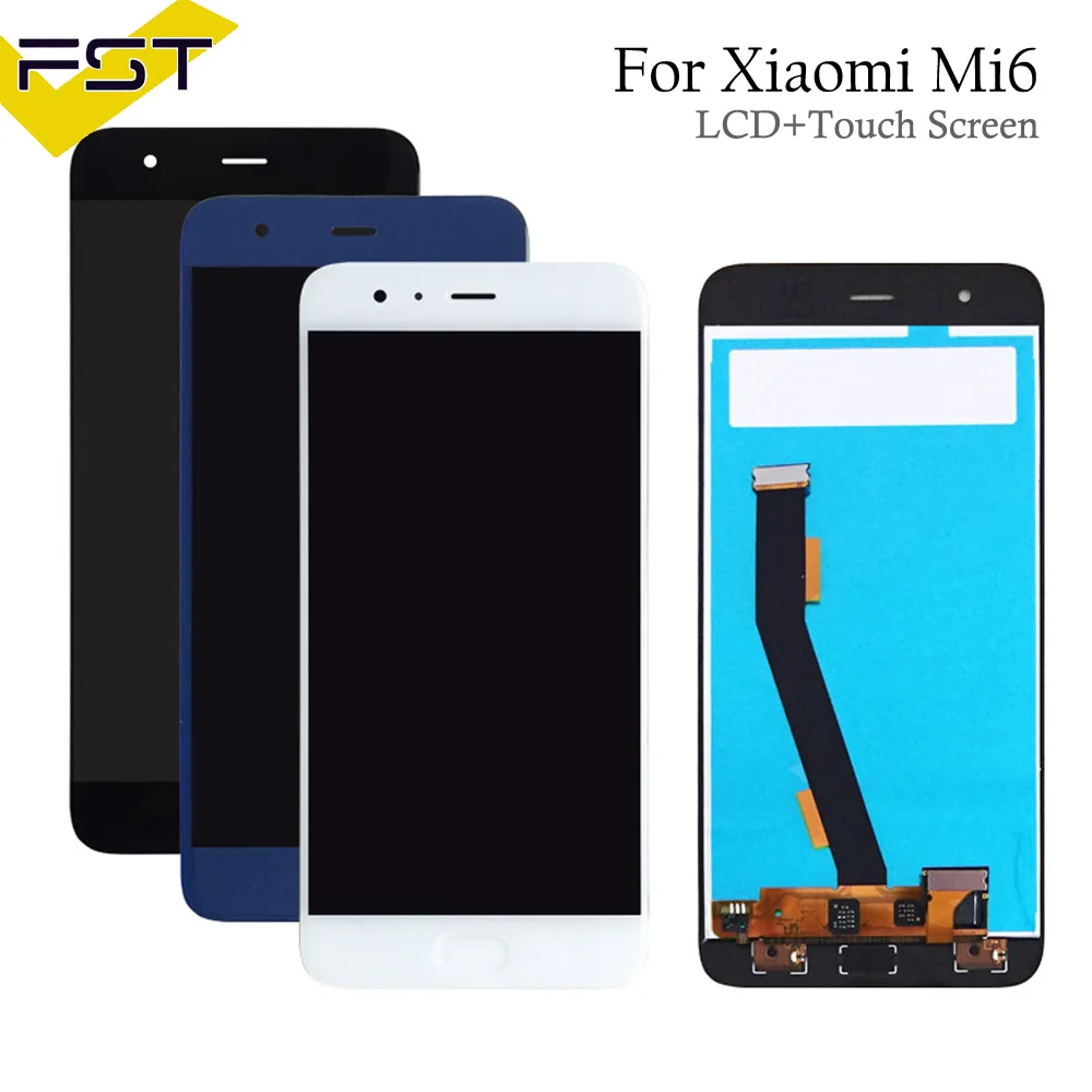 ЖК-дисплей + сенсорный экран для Xiaomi Mi6 Mi 6 MCE16 с дигитайзером в сборе запасные